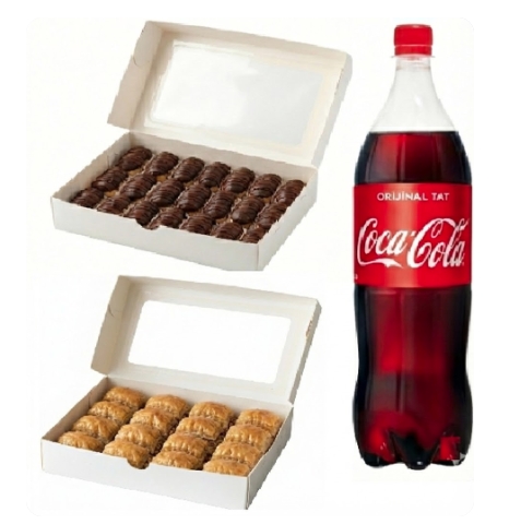 1 kg Ekler Dahil Cevizli Baklava Menüsü Adana pasta