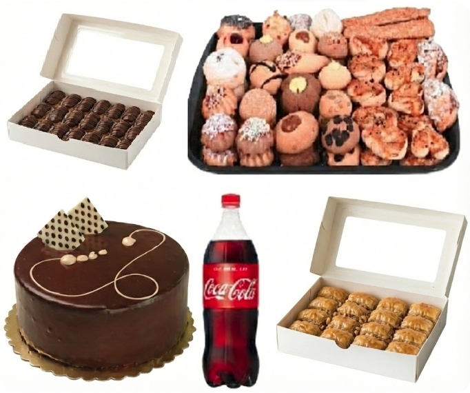 2 Litre Kola İle Zenginleştirilmiş 5'li Menü Adana pasta