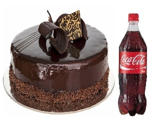 4-6 Kişilik Klasik Çikolatalı Pasta 1 Litre Cola Adana pasta