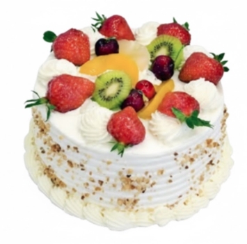 4 ile 6 kişilik karışık mevsim meyveli yaş pasta Adana pasta
