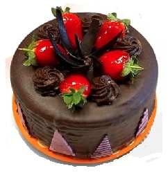 4 kişilik yuvarlak çikolatalı yaş pasta Kaliteli pastane Adana pasta