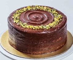 Çikolatalı Fıstıklı Küçük Boy Yaş Pasta Adana pasta